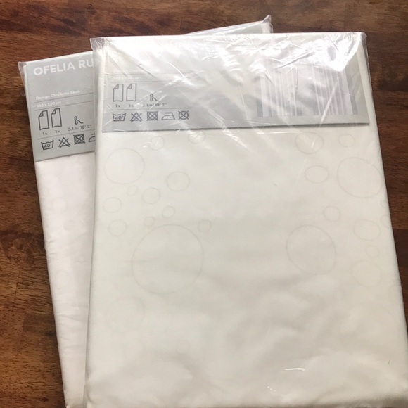 IKEA Ofelia Rund adjustable white bubble curtains - Picture 3 of 4